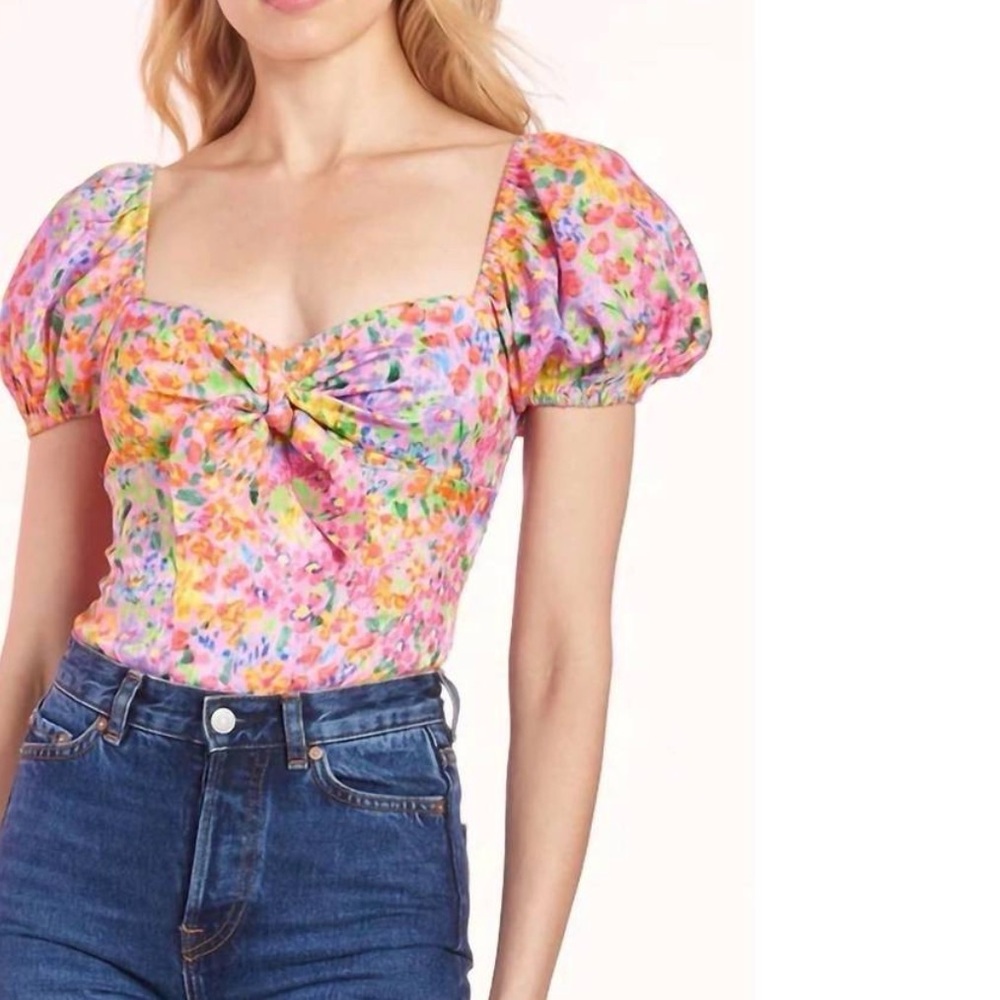 Amanda Uprichard Floral Bodysuit